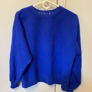 TNA Cozy Fleece Boyfriend Crew Sweatshirt